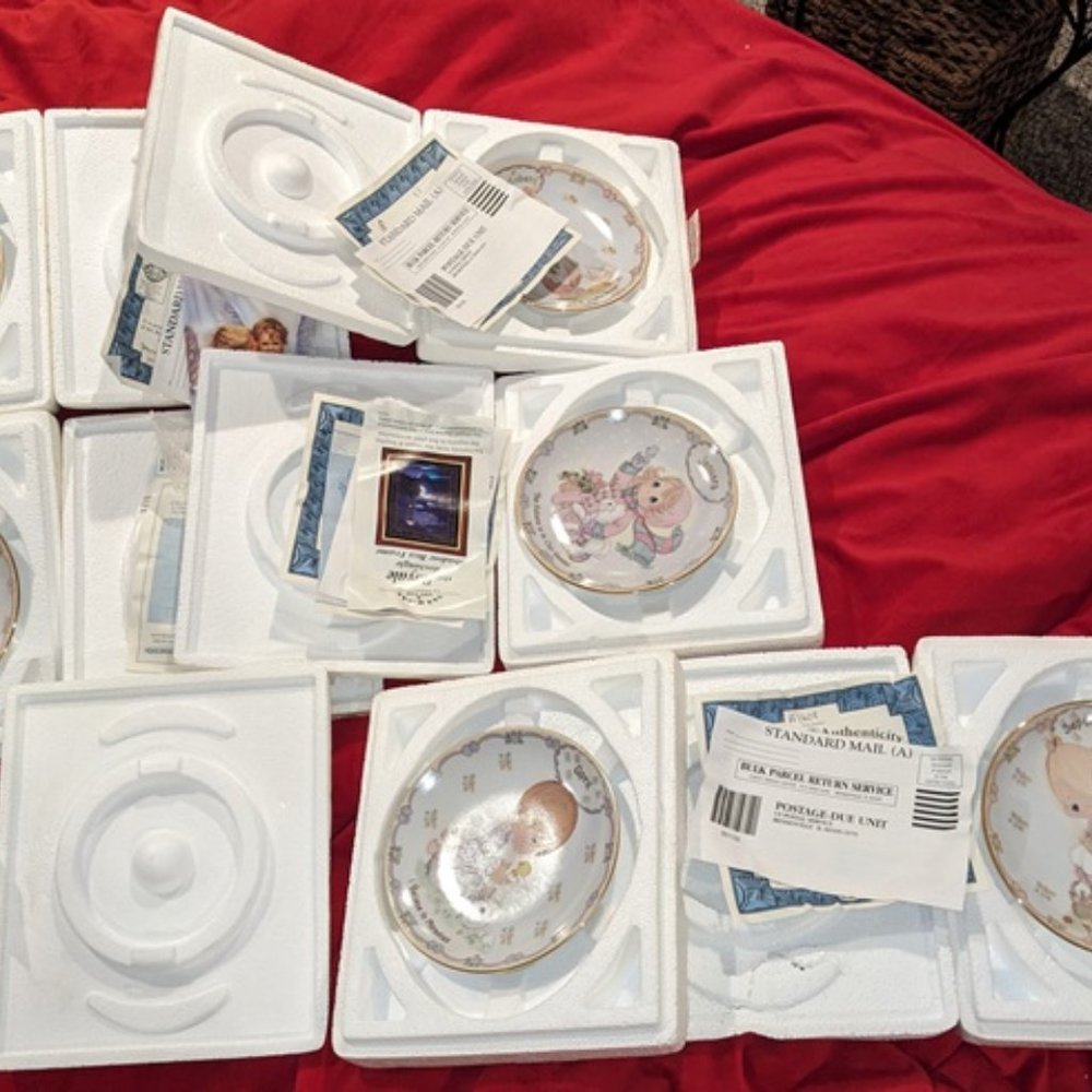Precious Moments Perpetual Calendar with monthly plates